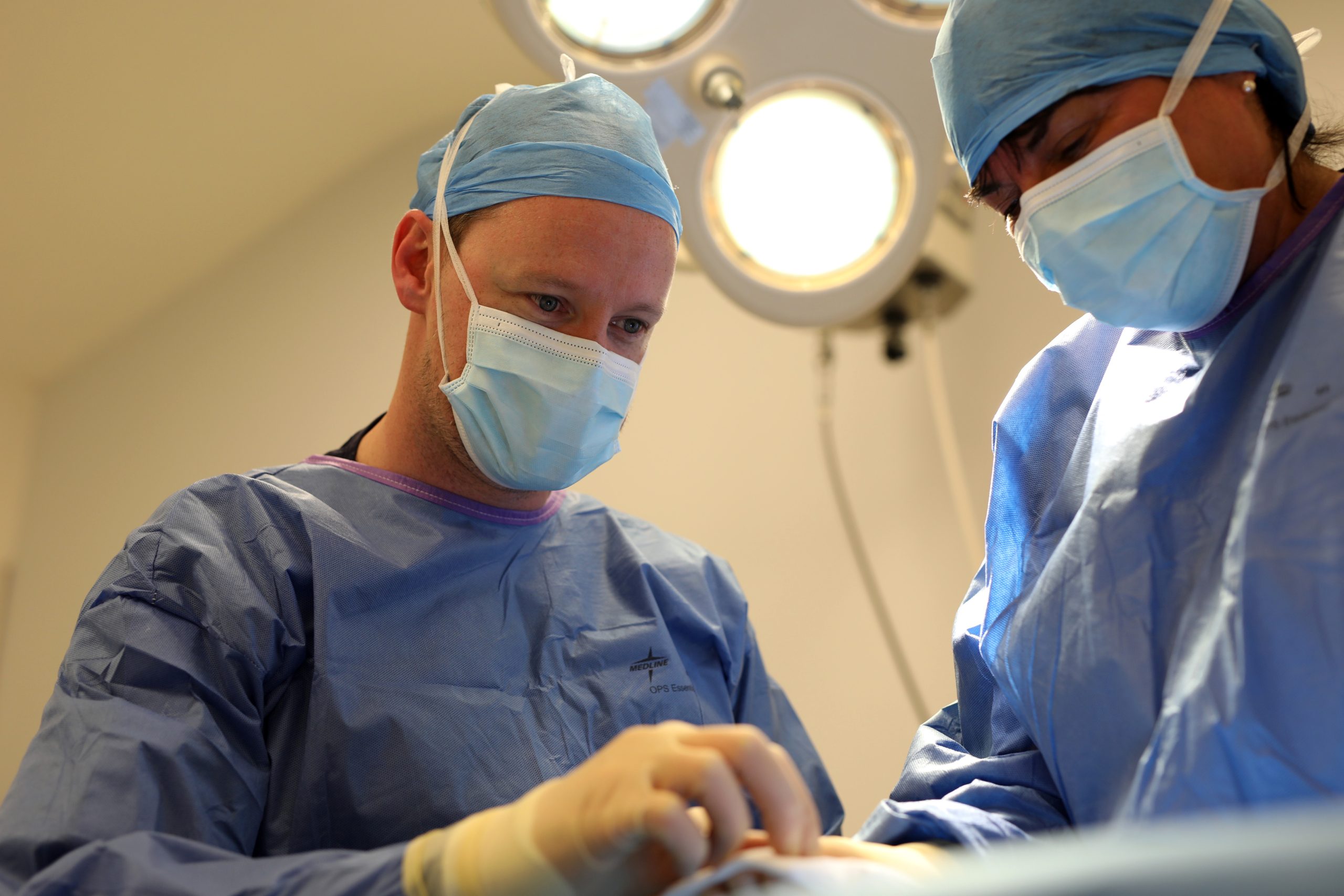 Our Consultant Nicholas Hodgins in the surgery